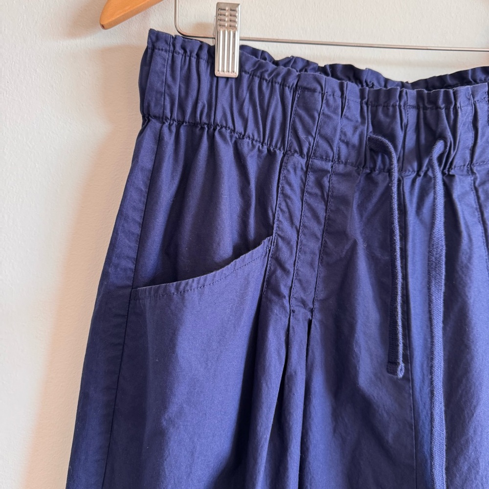 Anthropologie Maeve | Royal Blue Skirty Utility Wide-Leg Trouser Pants ~ Medium - Picture 9 of 13